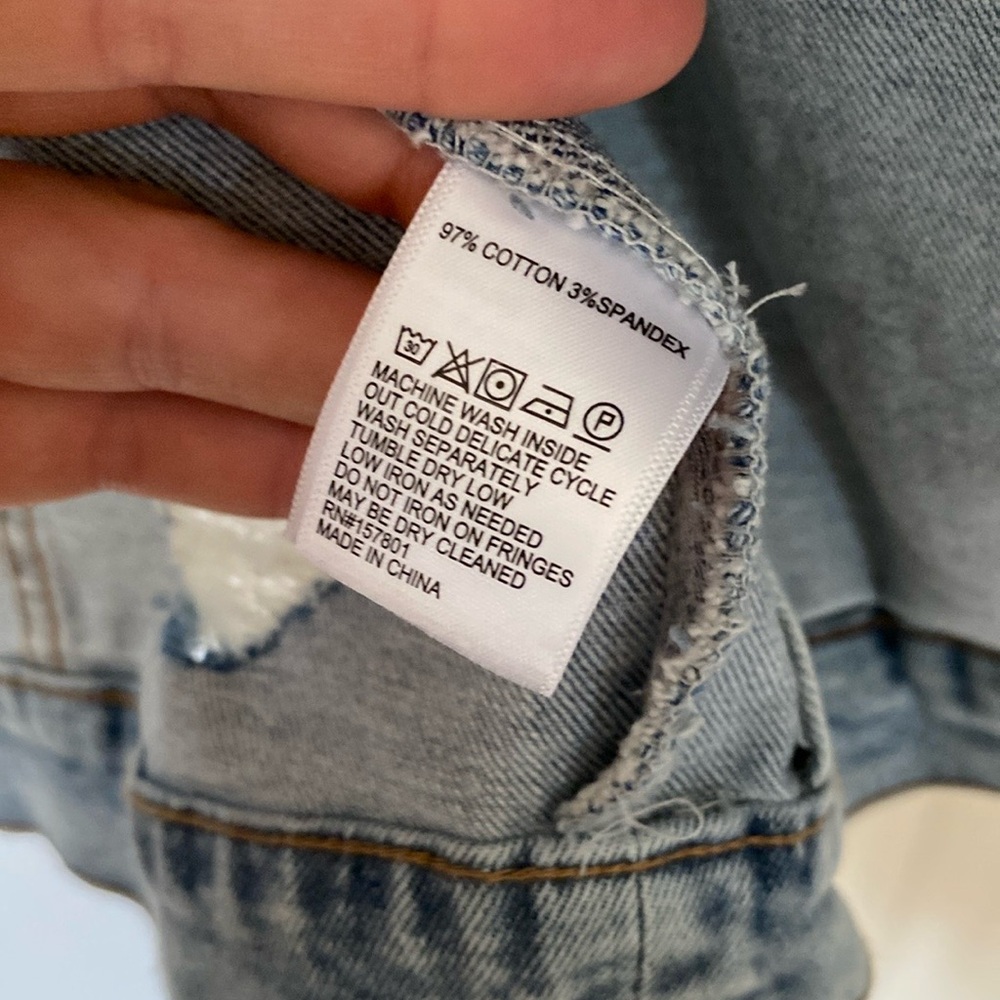 Distressed Denim Jacket - Picture 6 of 6